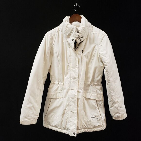 Eddie Bauer Womens‎ Weatheredge Goose Down Jacket Size S Skiing Winter Neutral - Picture 1 of 15